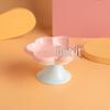 Creative Flower Ceramic Anti-Tip Cat Bowl