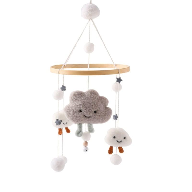 Baby Wolke Rasseln Krippe Mobiles Spielzeug 0-12 Monate Glocke Musical Box Neugeborenen Bett Glocke Kleinkind Rasseln Karussell Für Musical spielzeug Geschenk