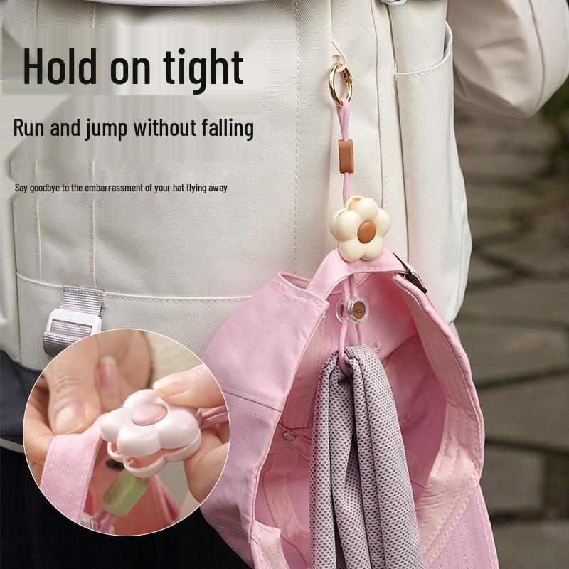 Flower Hat Clip: Cute, Anti-Lost, Sun Protection Travel Accessory