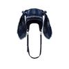 Pull à Capuche en Denim Vintage Délavé avec Rivets Oreilles de Lapin Hommes Femmes Bandeau Cheveux Amovible Bonnet Style Techwear Sac Chapeau