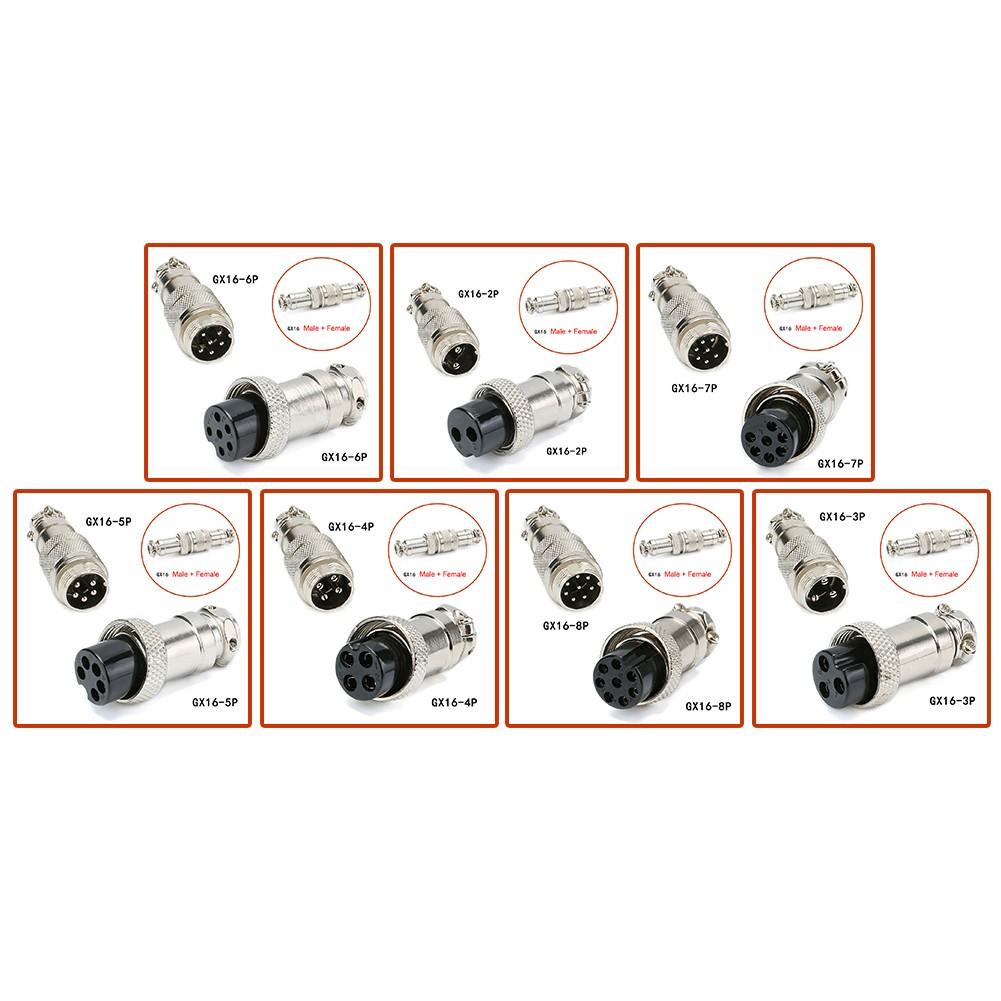 

Heavy Duty GX16 2Pin345678Pin Metal Aviation Connector Set Reliable Connections 4 Pin
