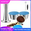 Refillable Coffee Capsule  Dolce Gusto Capsule  Stainless Steel Metal Reusable  Coffee Machine Filter Coffee Spoon With Clip