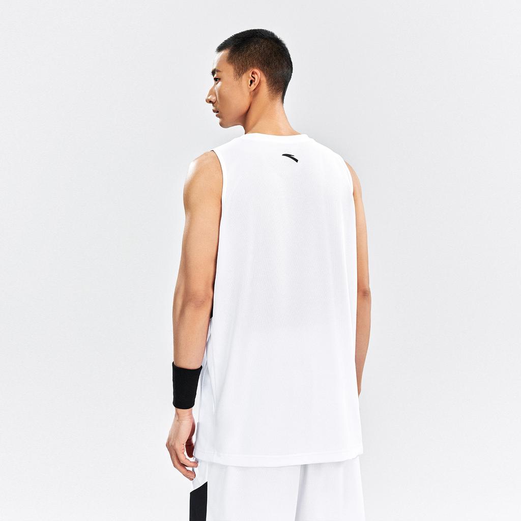 Anta Logo Breathable Moisture-Wicking Quick-Dry Sports Fitness Running Professional Training Tank Top Shorts Basketball Set Men Sportswear 952621205-1