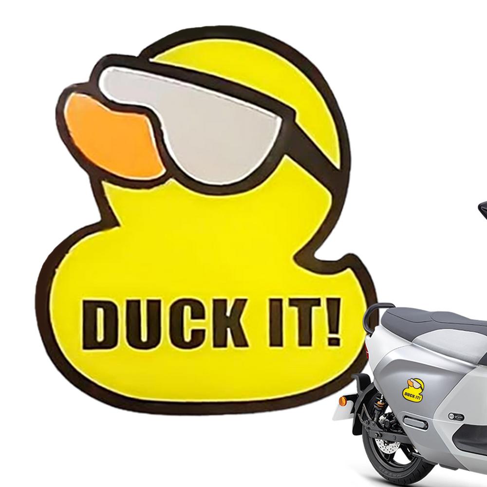 

Наклейки на автомобильные значки, забавные этикетки в форме утки из мелованной бумаги, креативные автомобильные аксессуары, прочные наклейки на значки