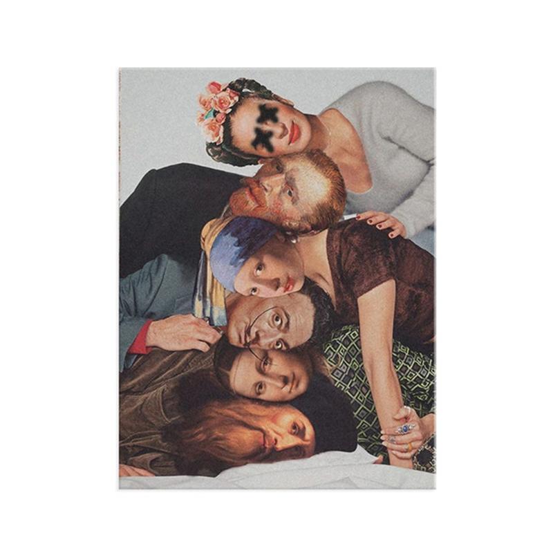 

Забавная фигурка Ван Гога Моны Лизы, холст, картины, постеры и принты, настенные художественные фотографии для украшения стен гостиной, Cuadros 21x30cm No Frame