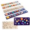 Childrens Educational Space Puzzle With Wooden Solar System For Learning And Cognitive Development