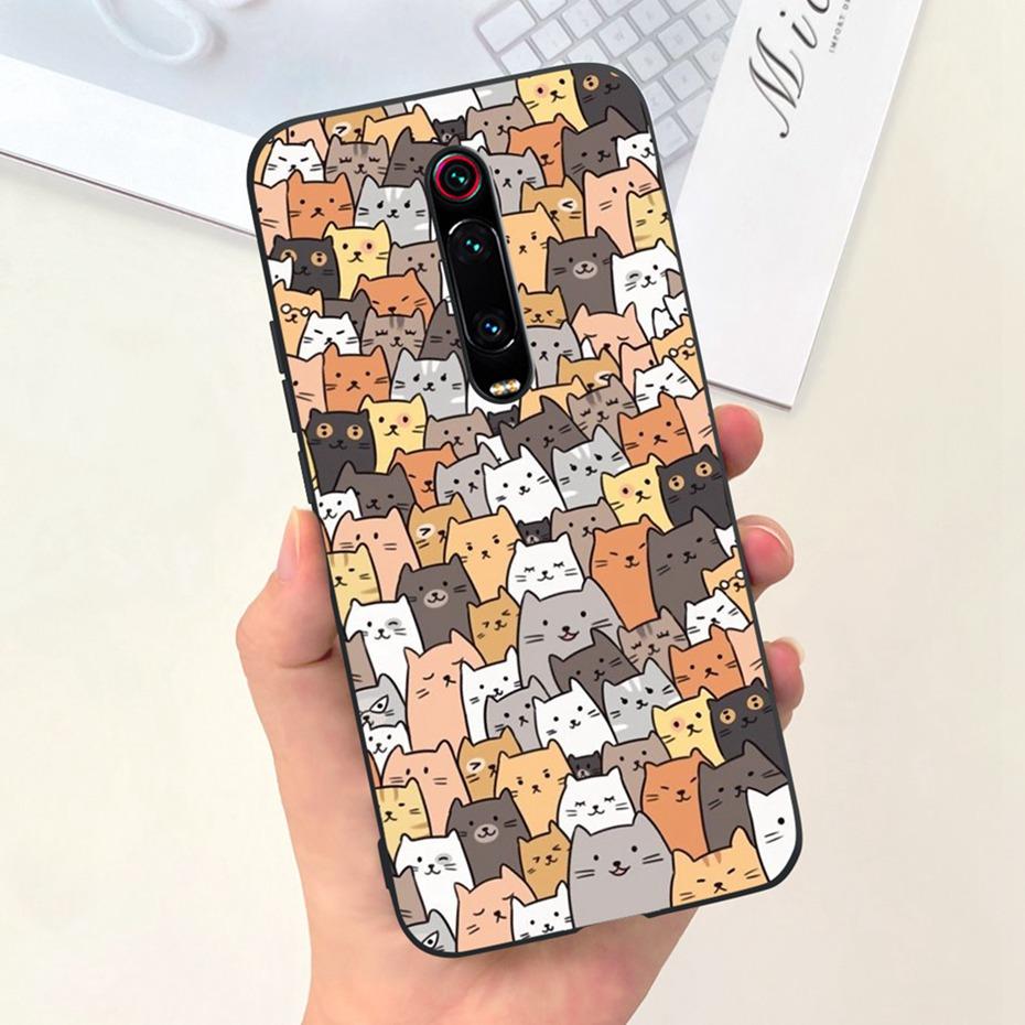 Kreslený obal pro Xiaomi Mi 9T Pro Mi9T Roztomilý barevný měkký silikonový zadní kryt pro Xiaomi Mi 9T 9 T 9TPro Pouzdra na telefon
