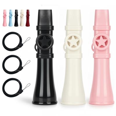 GOKEI Membran Ohne Noten Sofort Neueste Verbesserte mit Wind Musikalisch Solo Wind Geschenk für Alle 1 Schwarz 1 Weiß 1 Rosa Kazoo, Vibration, Erforderlich,
