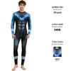 European & American Nightwing Adult Cosplay Jumpsuit Halloween Bodysuit