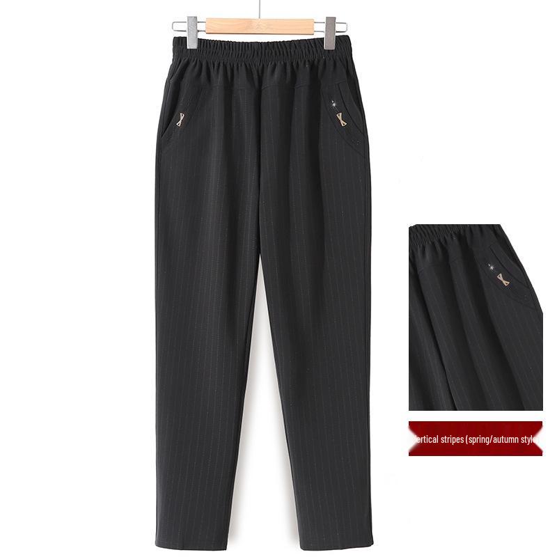 Elderly Women's Casual Loose Straight-Leg Pants - Spring/Autumn