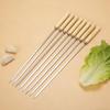 SMVP Wooden Handle Stainless Steel BBQ Flat Skewers (2-Pack)