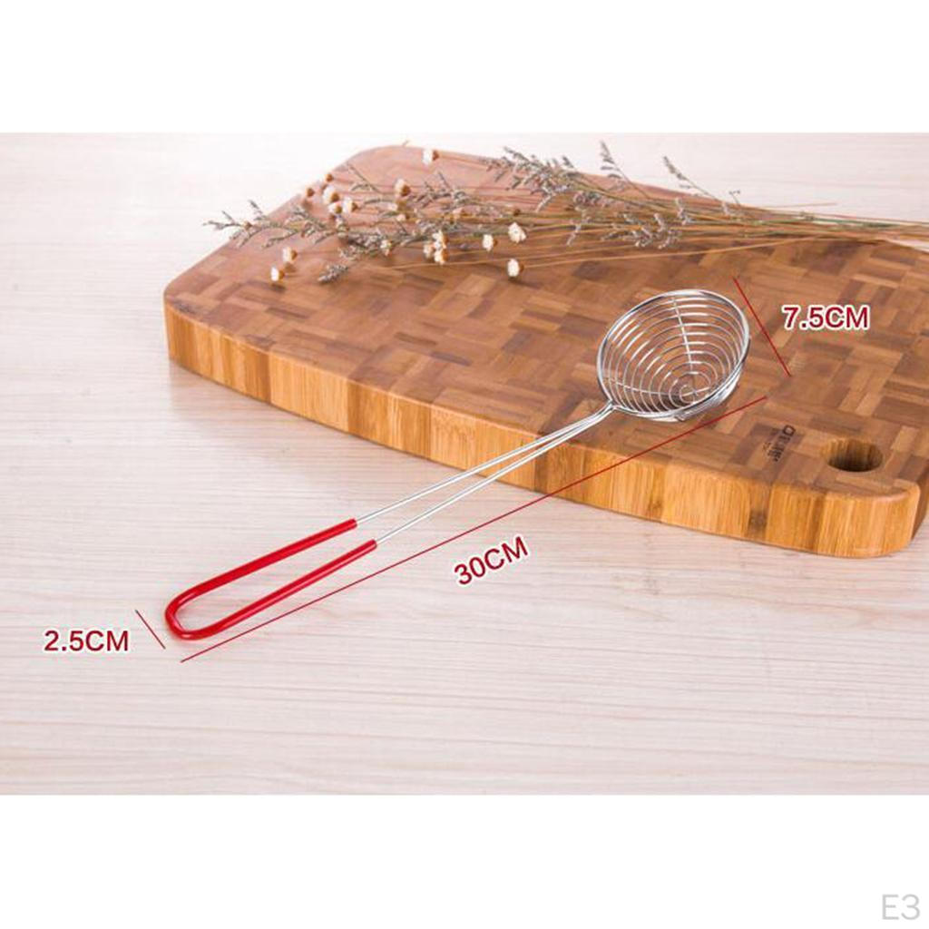 27cm Nerezová ocel Čínská/Indická cedníková naběraka lžíce