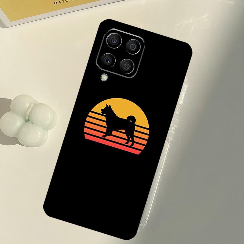 Animal Cartoon Akita Dog For Samsung Galaxy M16 M06 M12 M55 M15 M35 M14 M34 M54 M11 M21 M31 M13 M33 M53 M32 M52 Case
