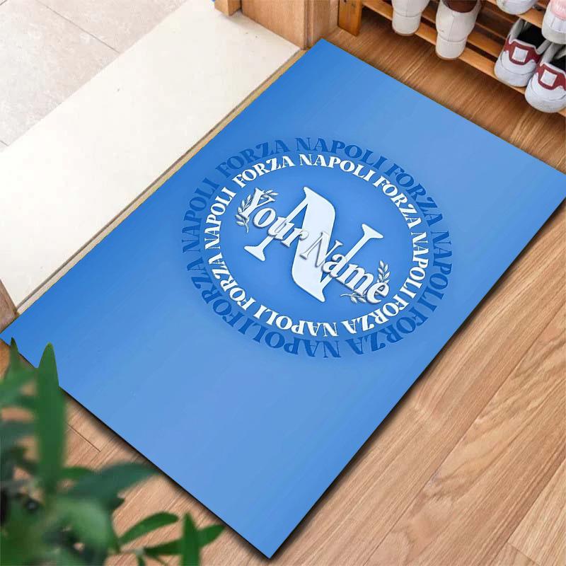 Napoli Crest Custom Name Carpet Rug For Living Room Bedroom Home Sofa Decoration Kids Play Nonslip Floor Mat