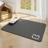 Absorbent Waterproof Non Slip Dog Feeding Mat With Cute Paw Prints Protects Home Floors During Pet Meal Times