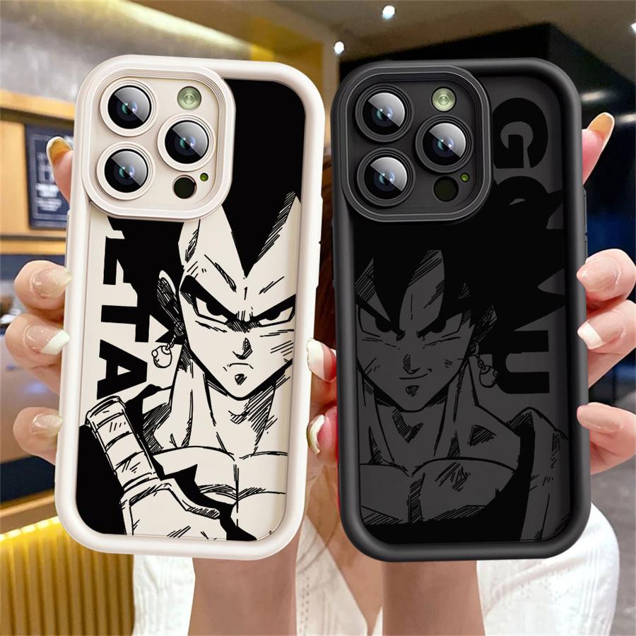 Dragon Ball Goku VS Vegeta Phone Case for iPhone 13 12 11 Pro Max XS Max 16e 17 Air 15 16 14 Plus XR Soft Shell
