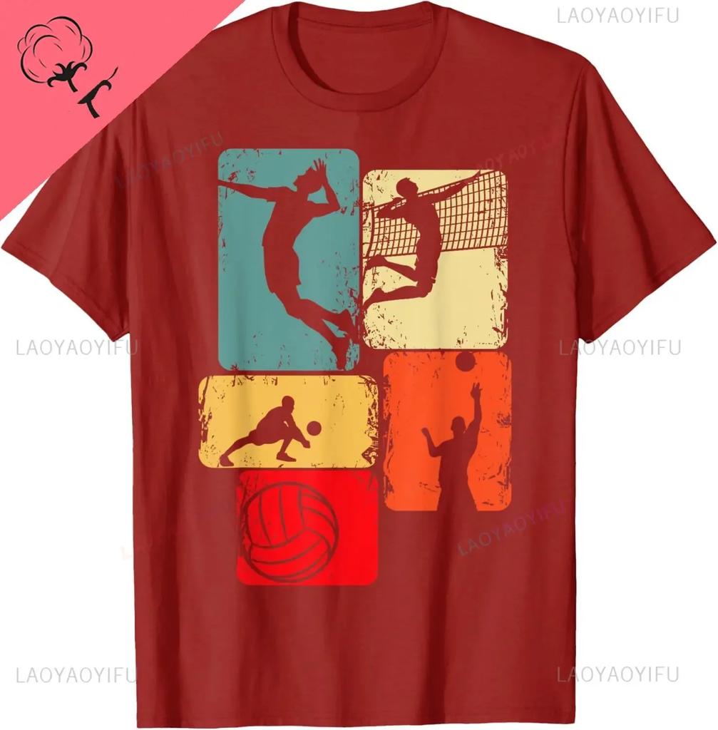 Volleyball Boys Men Youth TShirt Cotton Print Original Design Gifts T Shirts Unisex Summer Streetwear Tops Camiseta