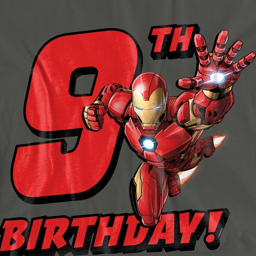 Iron Man Womens/Ladies 9th Birthday T-Shirt