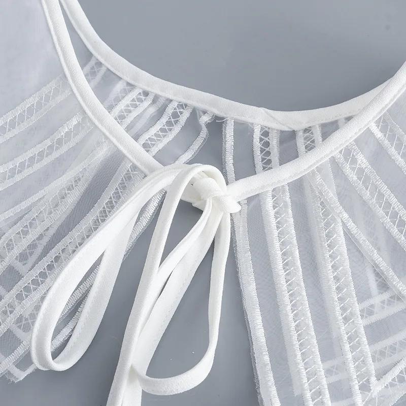 Perfect Match Shirt Detachable Collar Neckwear False Collar Fake Collar Shoulder Wraps Shawl Removable Blouse Tops Clothing Accessory