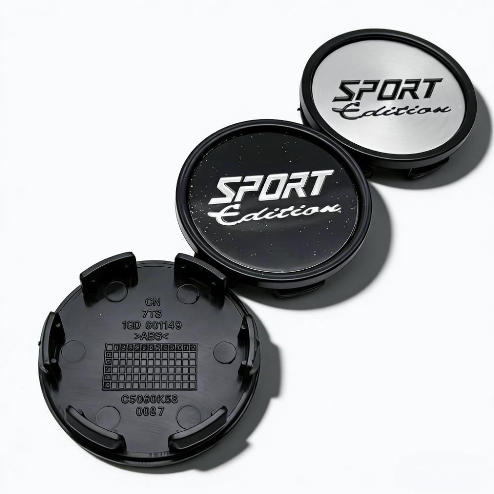 4pcs 58mm 53mm Car Wheel Center Caps With Sport Edition Logo Emblem Badge Wheel Hubcaps Rim Center Dust Cover Hub Accessories