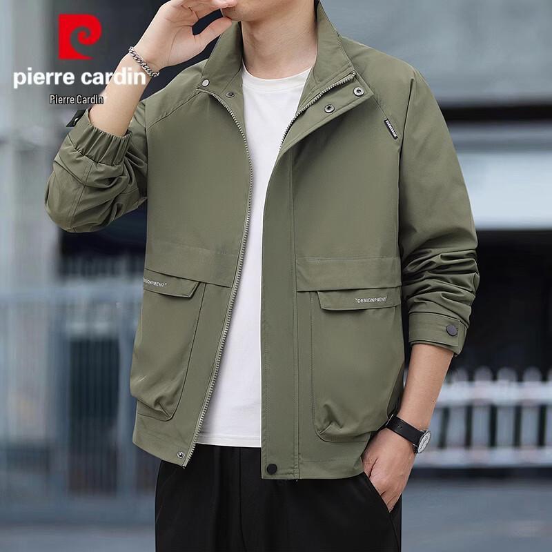 Pierre Cardin Men's Stand-Collar Waterproof Windproof Jacket