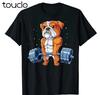 English Bulldog Weightlifting Funny Deadlift Unisex Fitness Gym Tshirt