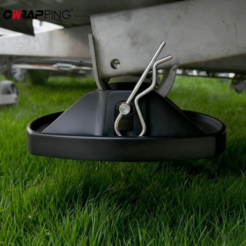 RV Trailer Jack Pads Easy tallation Leveller Wheel Foot Leg Support Universal Wheel Foot Leg Support Adapter RV Accessories nero