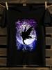 Gothic Fantasy Fairy Moon T-Shirt Mens Tshirt Womens Tshirts with Letters Print Short Sleeves T-Shirt Casual Street Tee Shirt Top