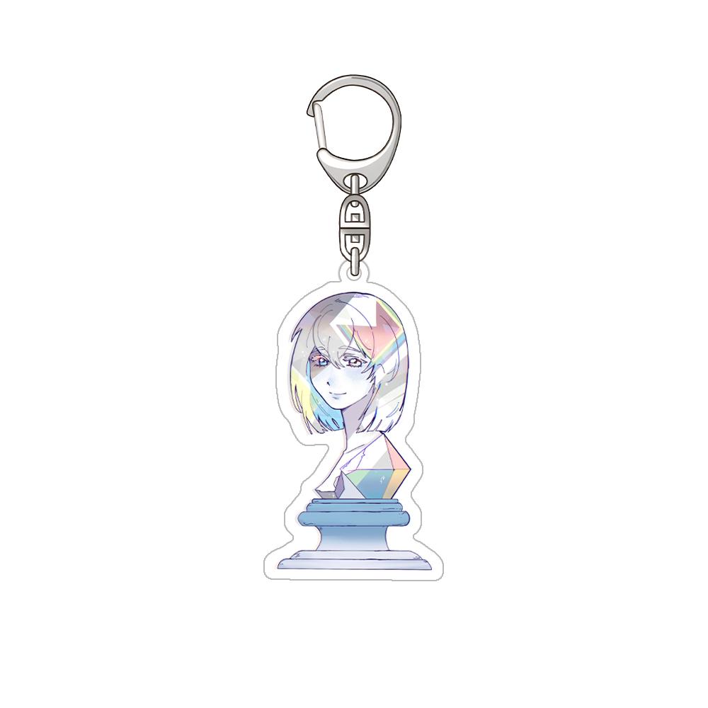 Land of the Lustrous Phosphophyllite rutile amethyst Obsidian Yellow diamond Ghost quartz Acrylic Keychain Bag pendant Fans Gift