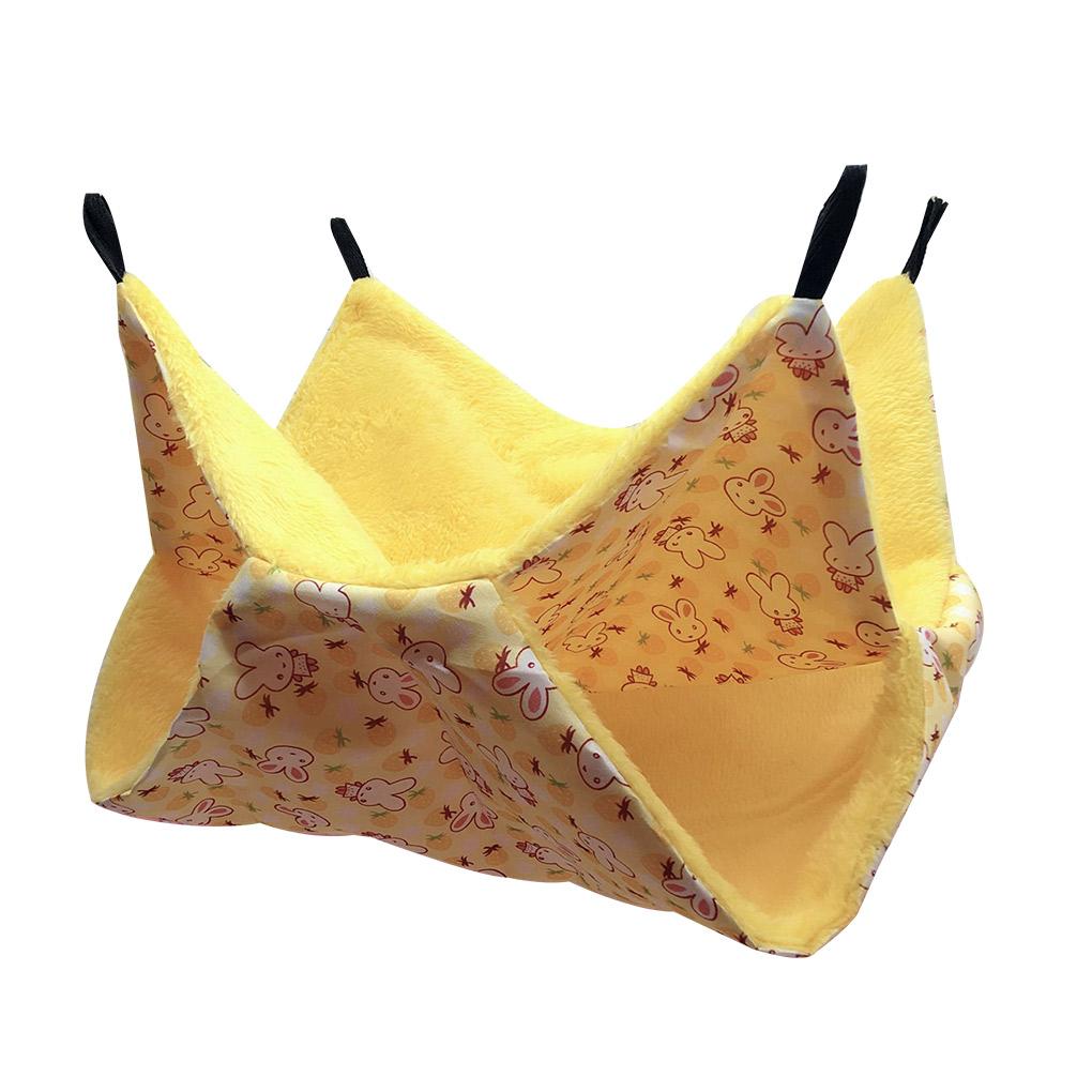 

Двухслойная гамак-кровать для мелких животных, теплая зимняя подвесная кровать-качели для питомца