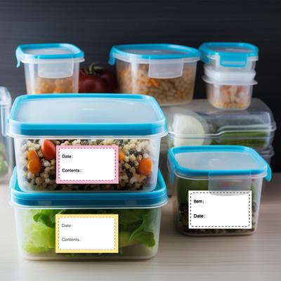 Dondurucu Etiketleri Kendinden Yapışkanlı Çıkartmalar Verimli Gıda Saklama Etiketleri 250 Adet Paket Çıkartmalar 5x3cm