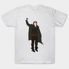 Men Black Print T-shirt Bender No-Cut Heat Transfer Print Cotton Tshirt