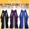 Mittelalterliches Kostüm Für Cosplay Und Themenveranstaltungen Langes Gotisches Kleid Mit Bändern Für Erwachsene