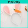 Delightful Easter Bunny Ear Hairband With Carrot Rabbit Design