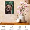 Metal Wall Art Vintage Brown Bear for Bar