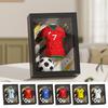 758/769/778/793/811/815 Stück/Set Fußballtrikot Mikro-Bausteinspielzeug, DIY 3D gerahmtes Fußballtrikot Displaymodell Bausatz, Geschenk für Fußball