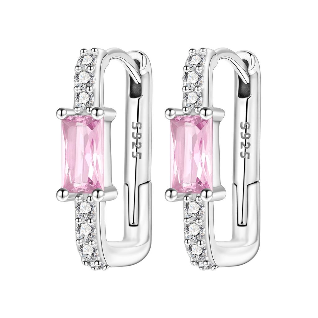 925 Sterling Silver Simple Gold U-shaped Earrings Jewelry Versatile Hoop Earrings for Women Jewelry Fine Birthday Party Gifts