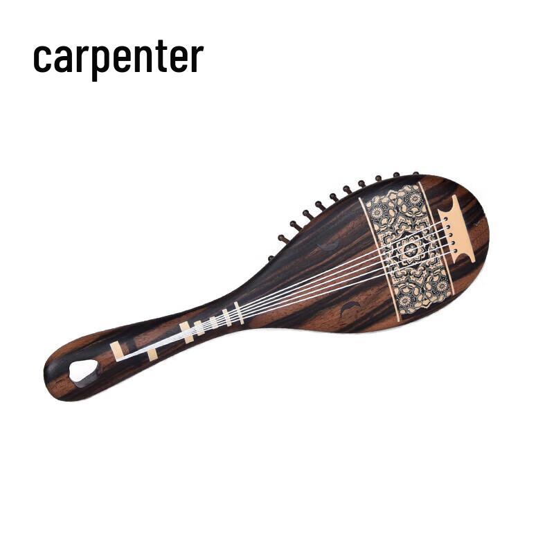 Tan Mujiang Twenty-Four Heavenly Musicians Ebony Air Cushion Massage Comb