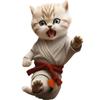 New Plane 2D Christmas Creative Kung Fu Cat Christmas Home Car Pendant Christmas Tree Decorations Acrylic Flat Pendant Wallet Pendant