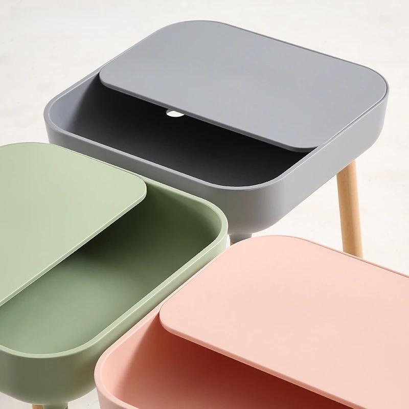ins net red combination coffee table square small apartment Nordic household plastic living room round table short side table