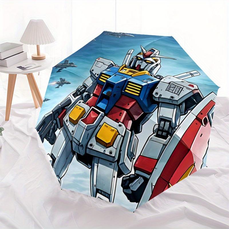 Gundam Mecha Automatic Open/close Umbrella, Heavy-Duty Iron Frame, Folding Portable Design, Travel, Everyday Use 195