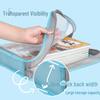 A4 Transparente L-förmige Aktentasche, Handliche PP-Aufbewahrung für Klausurarbeiten und Hausaufgaben