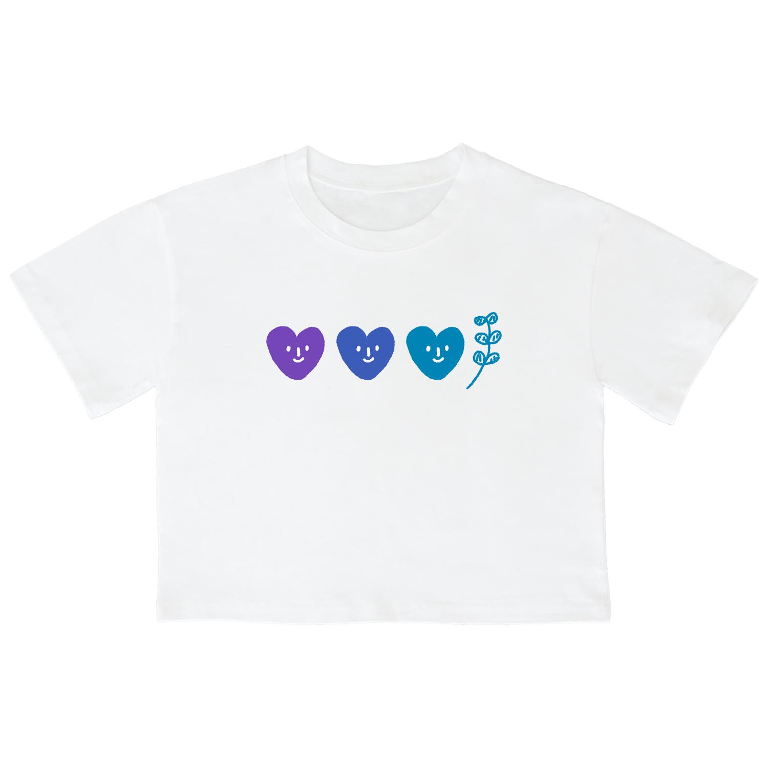 Awesome Us (23Ss) Smile Heart Crop Short Sleeve T-Shirt White Free/Free