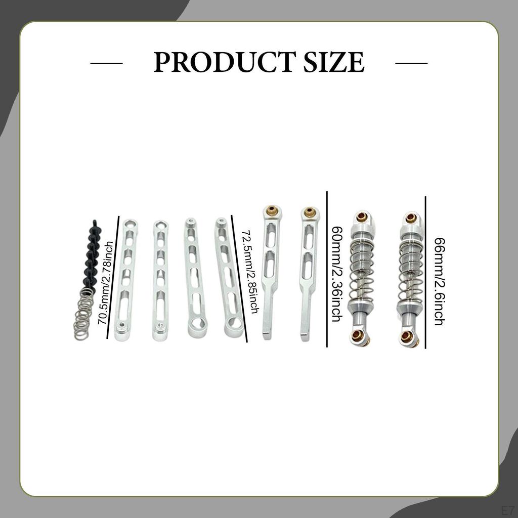 1/12 RC Car Axle Pull Rod Set Directly Replace Parts DIY Modified Sturdy for MN82 LC79