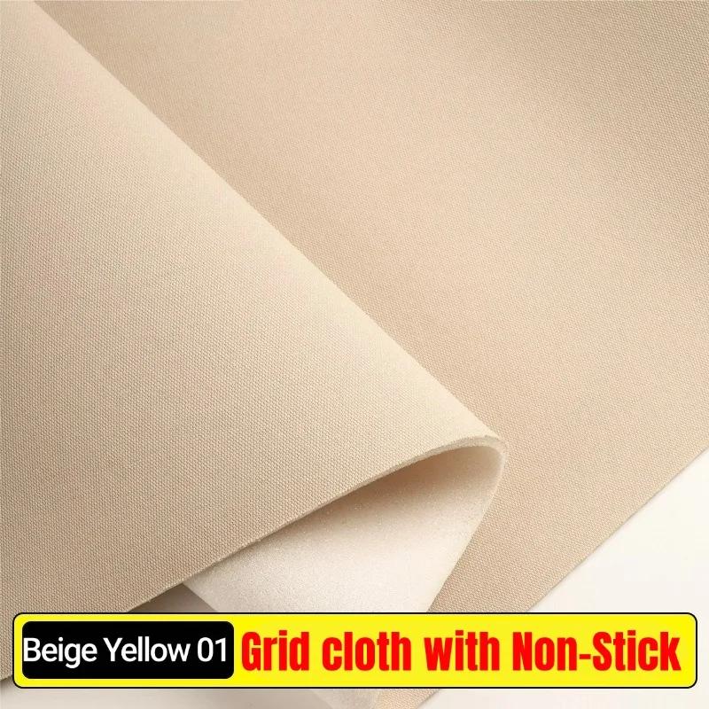 Headliner Car Roof Fabric with Sponge Backing Interior DIY Mesh Fabric Roof Repair Renovation for Car RV Grid Fabrics Material