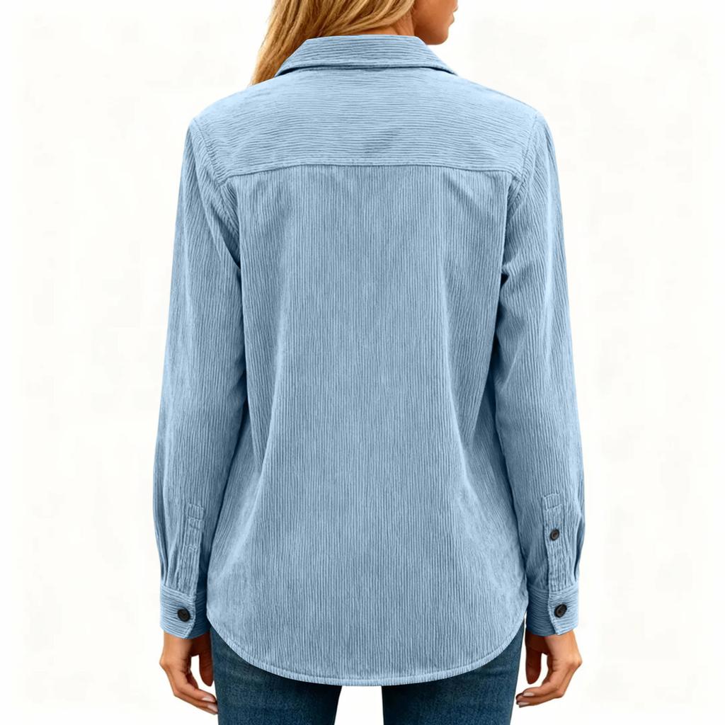Women's Casual And Fashionable Corduroy Shirt Jacket
