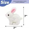 Hopearl Hüpfender Hase Interaktives Elektronisches Haustier Plüschtier mit Geräuschen Bewegungen Animiertes Gehen Wackelnde Ohren Zuckende Nase Geschenk für Kinder 18cm