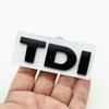 AABIN1 3D ABS Black Logo TDI Emblem Letters Car Rear Trunk Badge Sticker for VW Volkswagen Polo Golf 4 5 6 7 Touran Passat Accessories