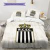 Sporting Charleroi Pattern Bedding Home Decoration Birthday Gift ( 1 Duvet Cover + 2 Pillowcase, Without Core),fan Merchandise.