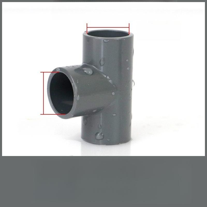 

20/25/32/40/50/63mm PVC Tee Connector T-type 3 Way Tube Adapter Water Pipe Fittings Irrigation Water Supply System Pipe Joint 32mm